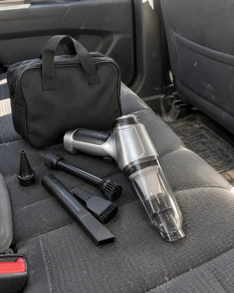 Customer photo of the MARVA kit with its storage bag and supplied attachments at home