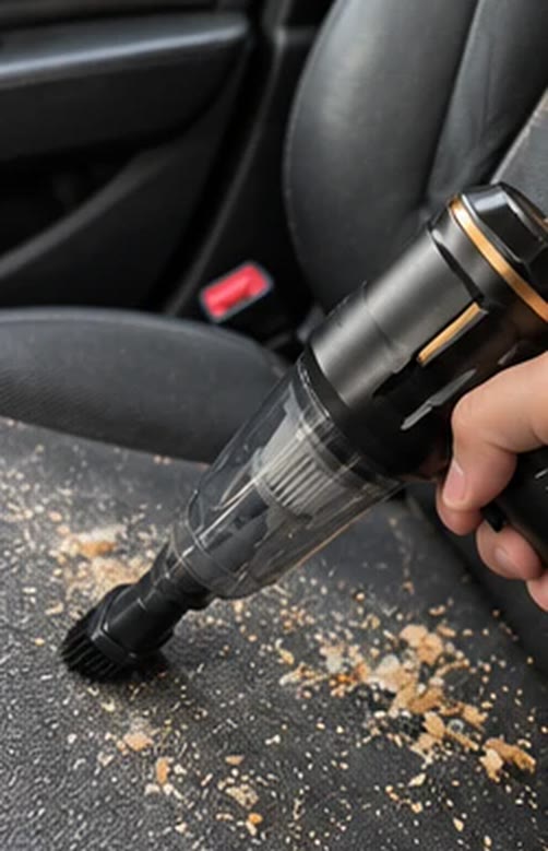 Cleaning a car seat