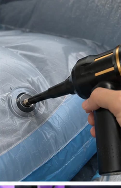 Inflating an airbed